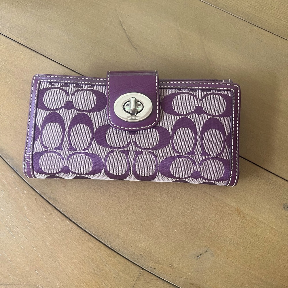Coach Purple Wallet